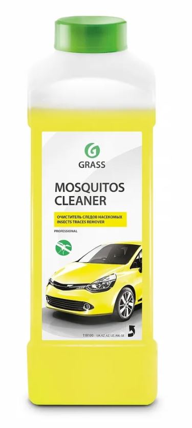 118100 Grass средство для удаления следов насекомых! Mosquitos Cleaner (канистра 1л)