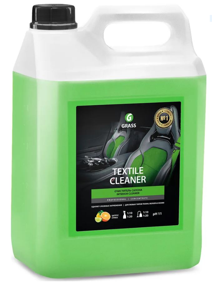 125228 Grass очиститель салона! Textile cleaner (канистра 5.4кг)