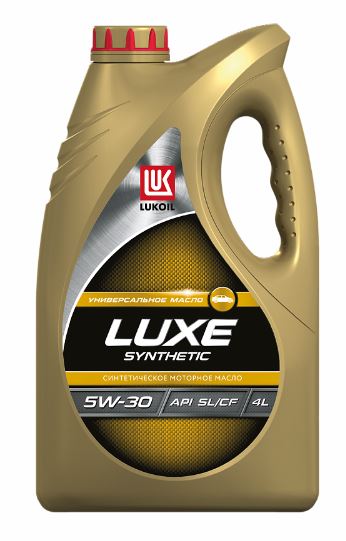 196256 Масло моторное LUKOIL LUXE SYNTHETIC 5W-30, API SL/CF, 4 литра