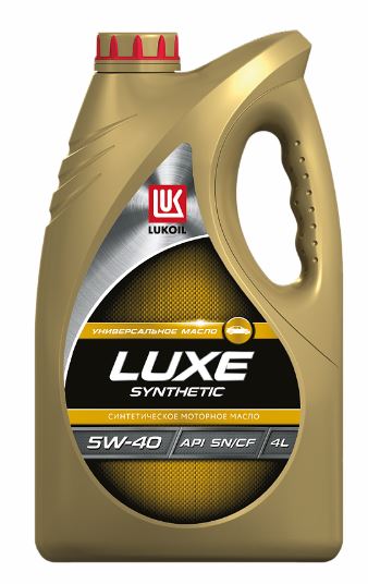 207465 Масло моторное LUKOIL LUXE SYNTHETIC 5W-40, API SN/CF, 4 литра