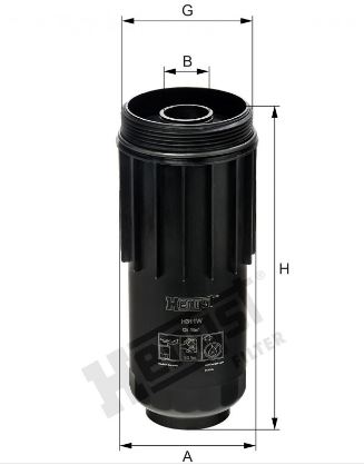 H311W HENGST фильтр масляный D136 H322.5Iveco Stralis Euro 5