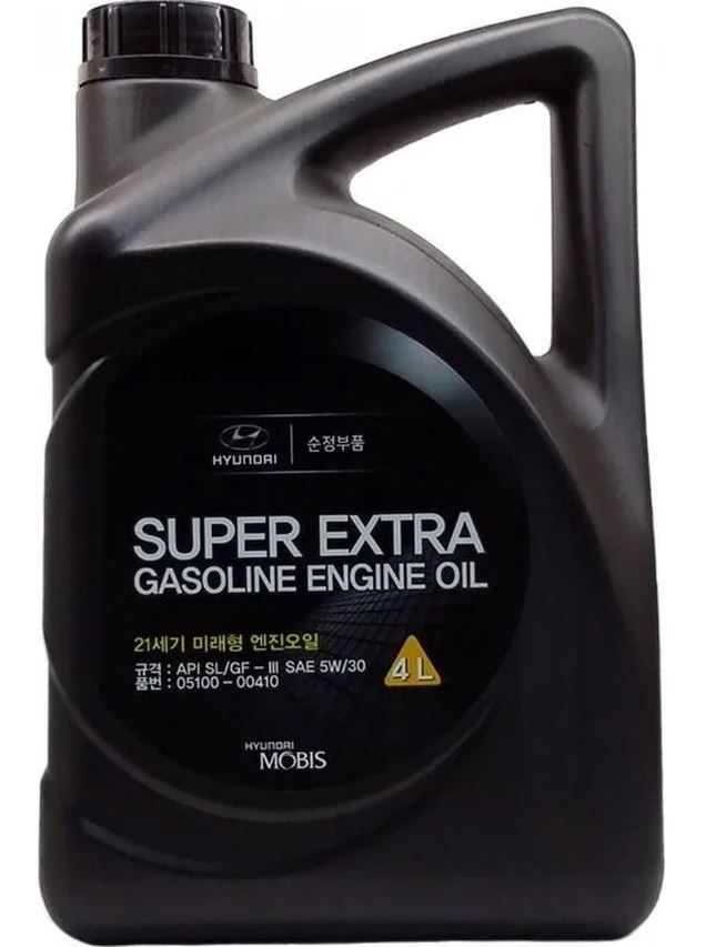 Масло моторное полусинтетическое HYUNDAIKIA Super Extra Gasoline 5W-30 4л 05100-00410