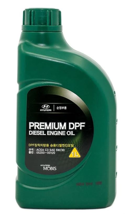 Масло моторное синтетическое HYUNDAIKIA Premium DPF Diesel 5W-30 1л 05200-00120