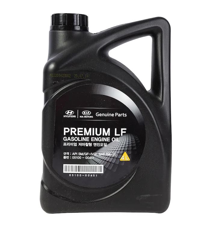 05100-00451 Масло моторное синтетическое HYUNDAIKIA Premium LF Gasoline 5W-20 4л