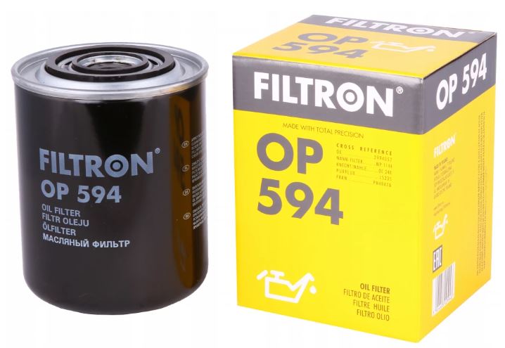 OP594 FILTRON фильтр масляный H140 D93 d6272 Iveco DailyEuroCargo, Fiat CromaDucato 85>